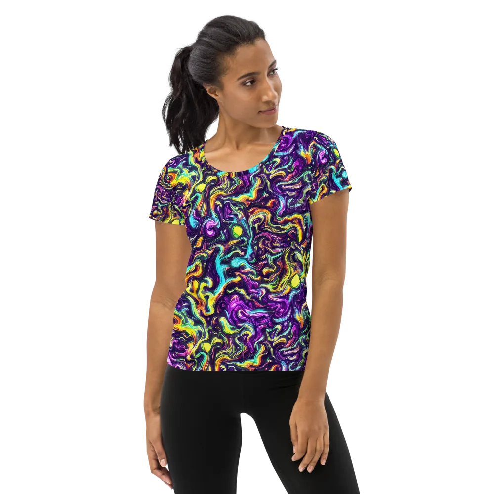 Violet Riverstone on Women's Athletic T-Shirt — Front
