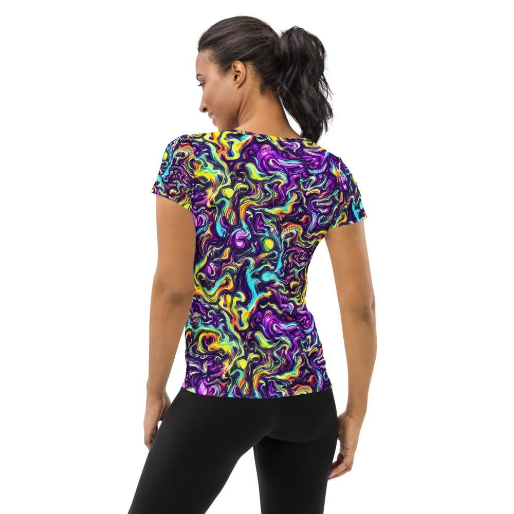 Violet Riverstone on Women's Athletic T-Shirt — Back