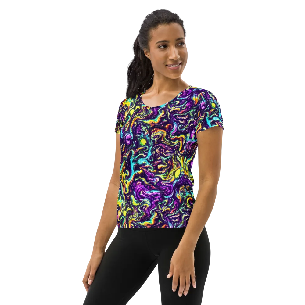 Violet Riverstone on Women's Athletic T-Shirt — Left