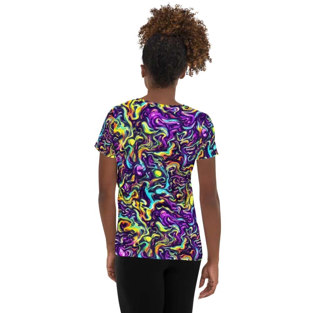 Violet Riverstone on Women's Athletic T-Shirt — Back