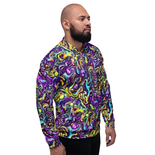 Violet Riverstone on a Bomber Jacket