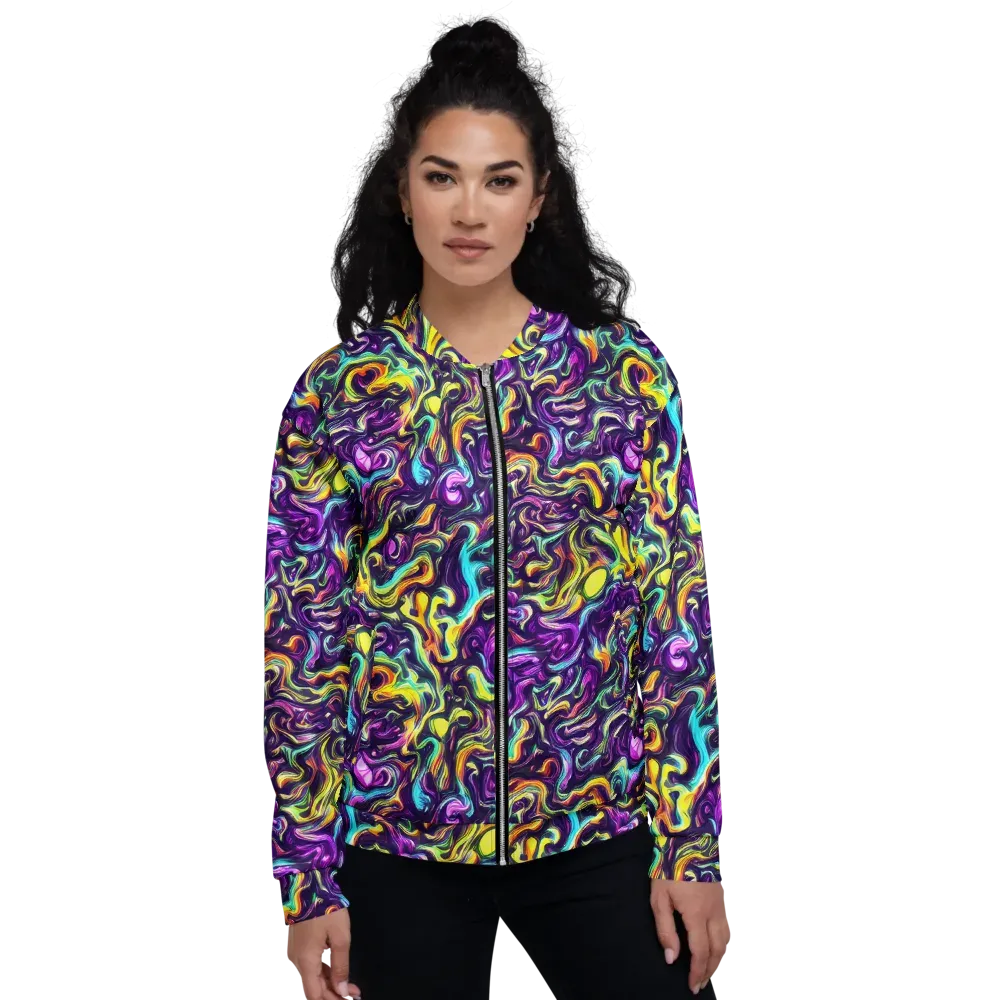 Violet Riverstone on Bomber Jacket — Front