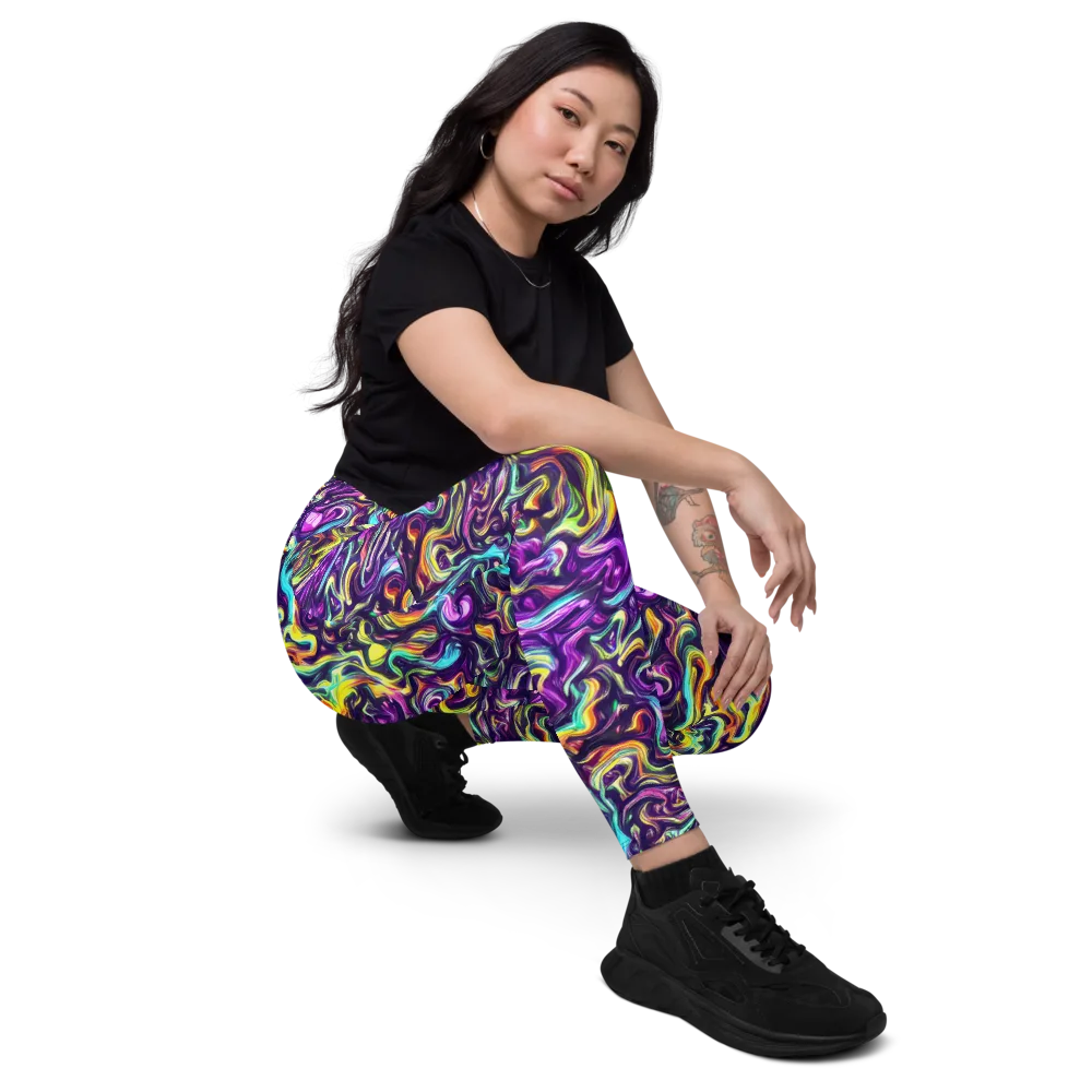 Violet Riverstone on Leggings with Pockets — Right Front