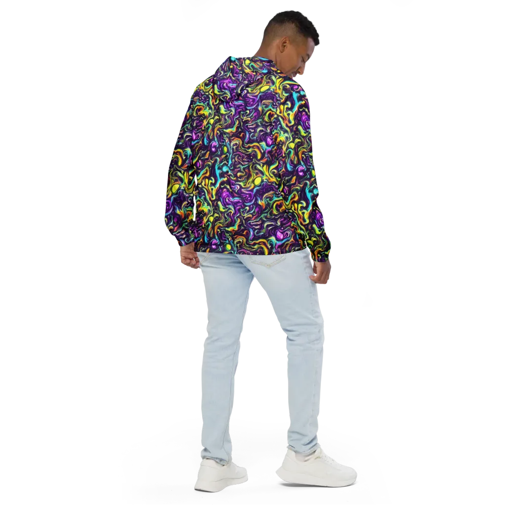 Violet Riverstone on Men's Windbreaker — Back