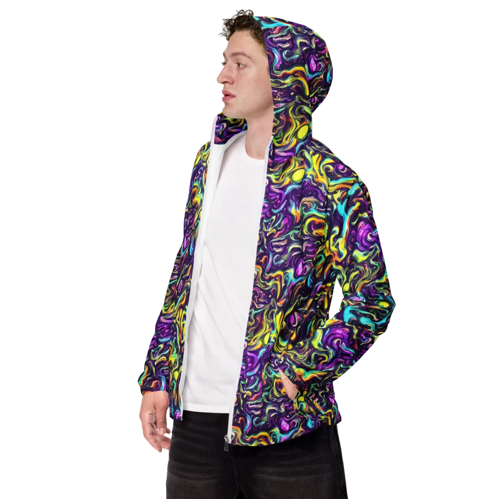 Violet Riverstone on Men's Windbreaker — Left Front