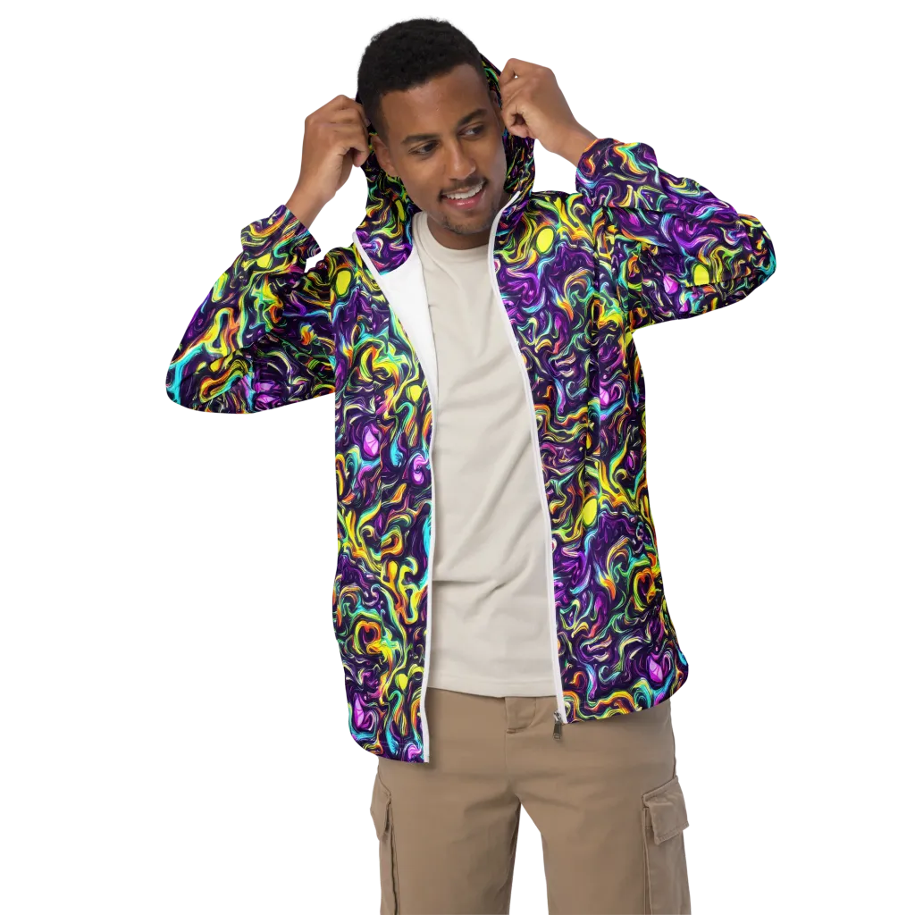 Violet Riverstone on Men's Windbreaker — Front