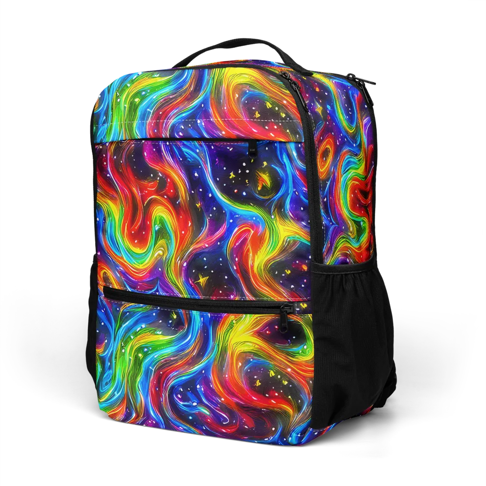 Rainbow Eclipse on Utility Backpack — Left Front