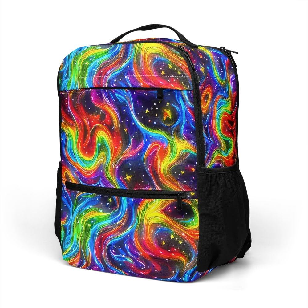 Rainbow Eclipse on Utility Backpack — Left Front