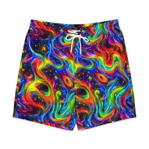 Rainbow Eclipse on a Men's Board Shorts