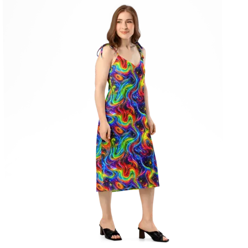 Rainbow Eclipse on a Slip Dress