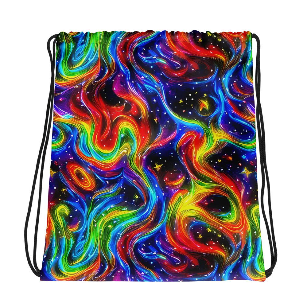 Rainbow Eclipse on Drawstring Bag — Photo