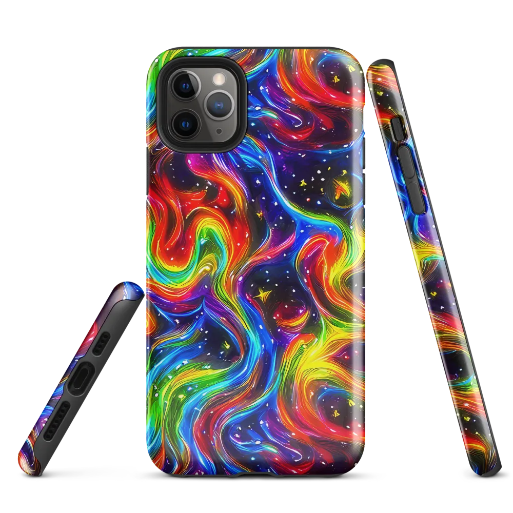 Rainbow Eclipse on Tough Case for iPhone® — Front