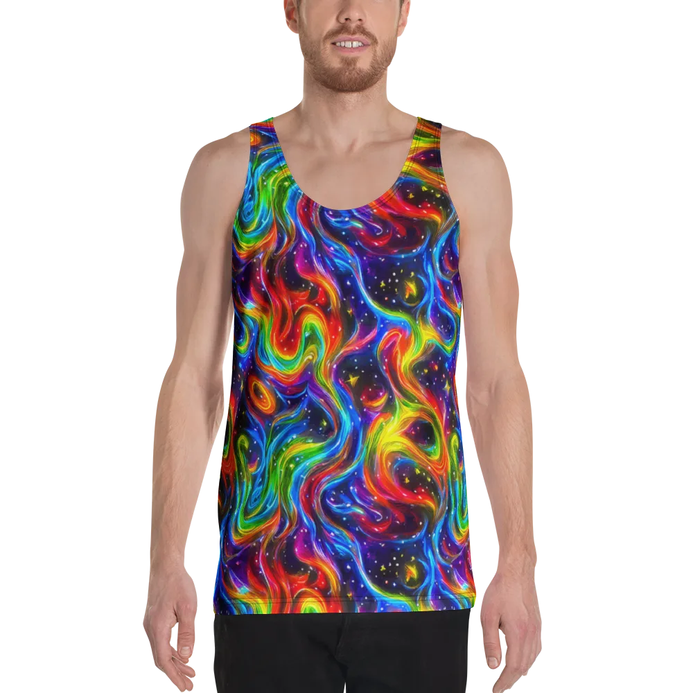 Rainbow Eclipse on Men's Tank Top — Front