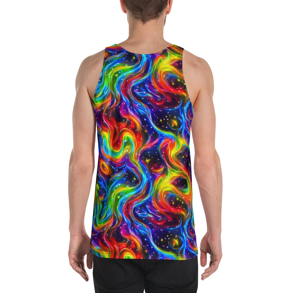 Rainbow Eclipse on Men's Tank Top — Back