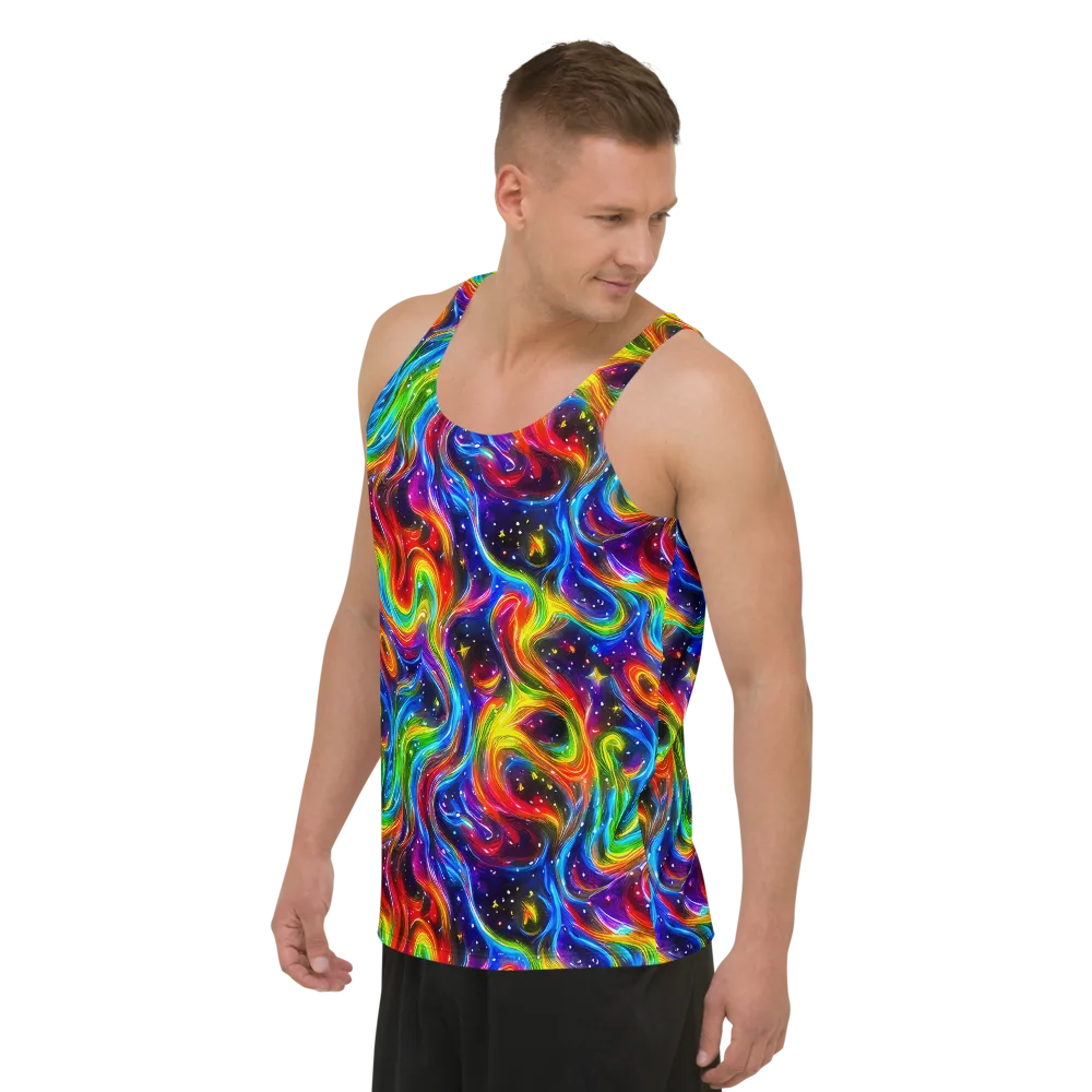 Rainbow Eclipse on Men's Tank Top — Left Front
