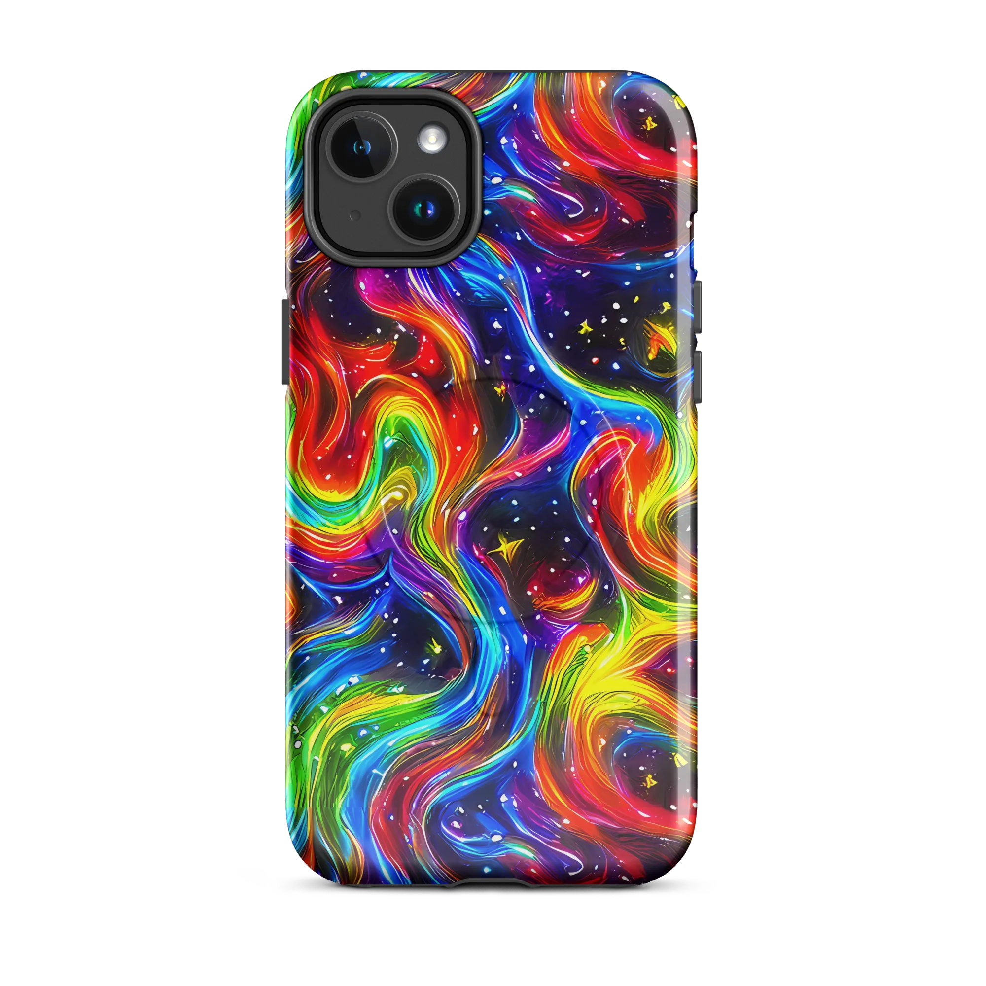 Rainbow Eclipse on MagSafe Tough Case for iPhone® — Front