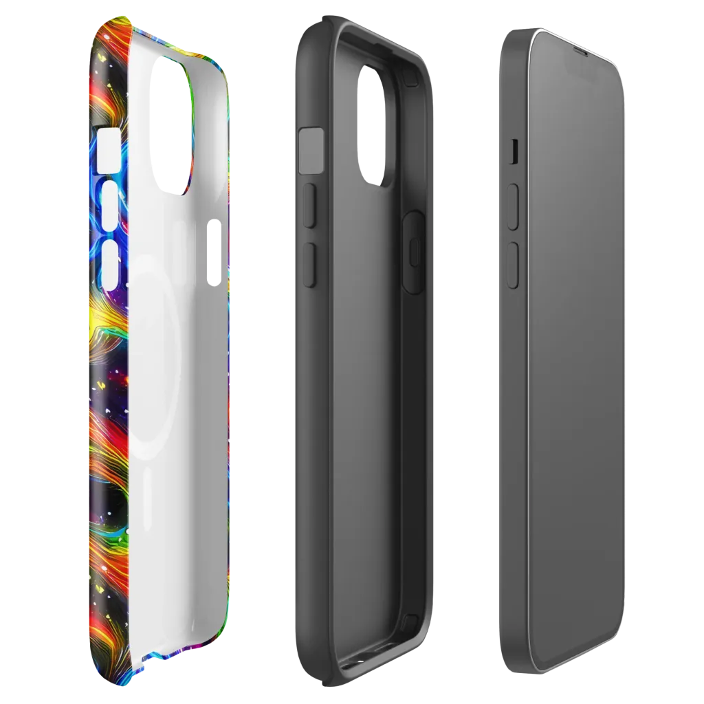 Rainbow Eclipse on MagSafe Tough Case for iPhone® — Front