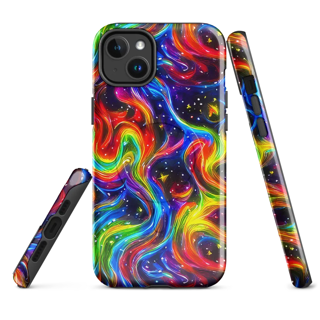 Rainbow Eclipse on MagSafe Tough Case for iPhone® — Front