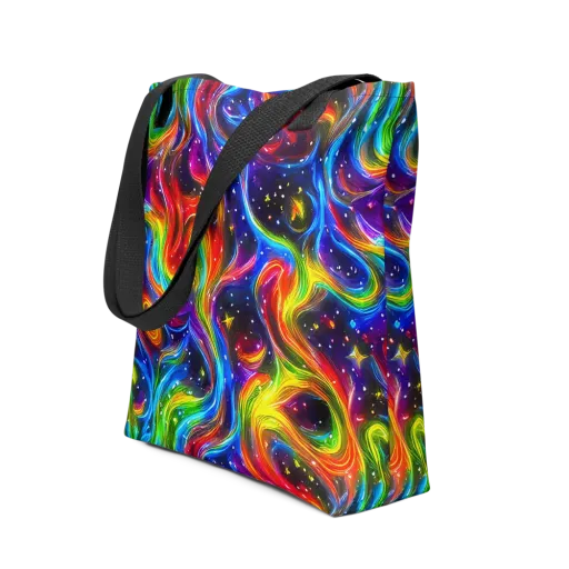 Rainbow Eclipse on a Tote Bag