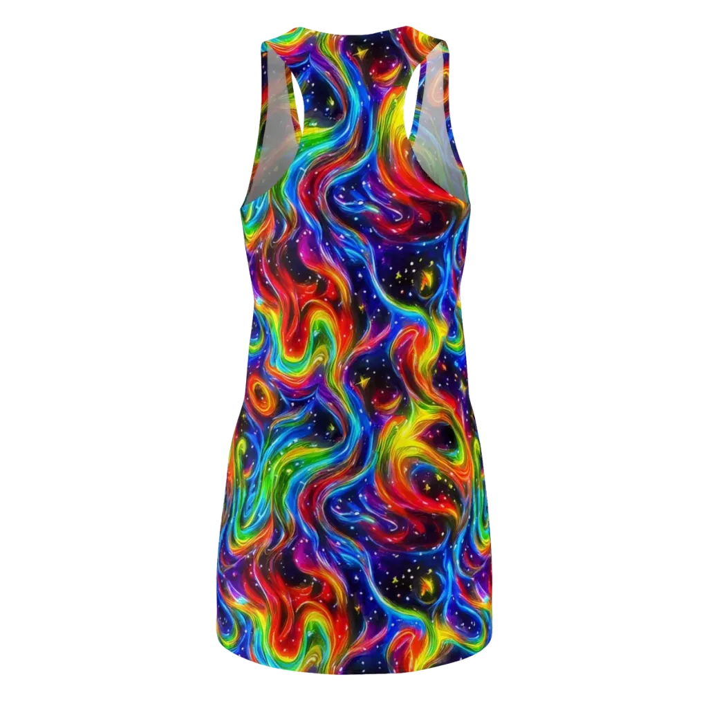 Rainbow Eclipse on Racerback Dress — Back