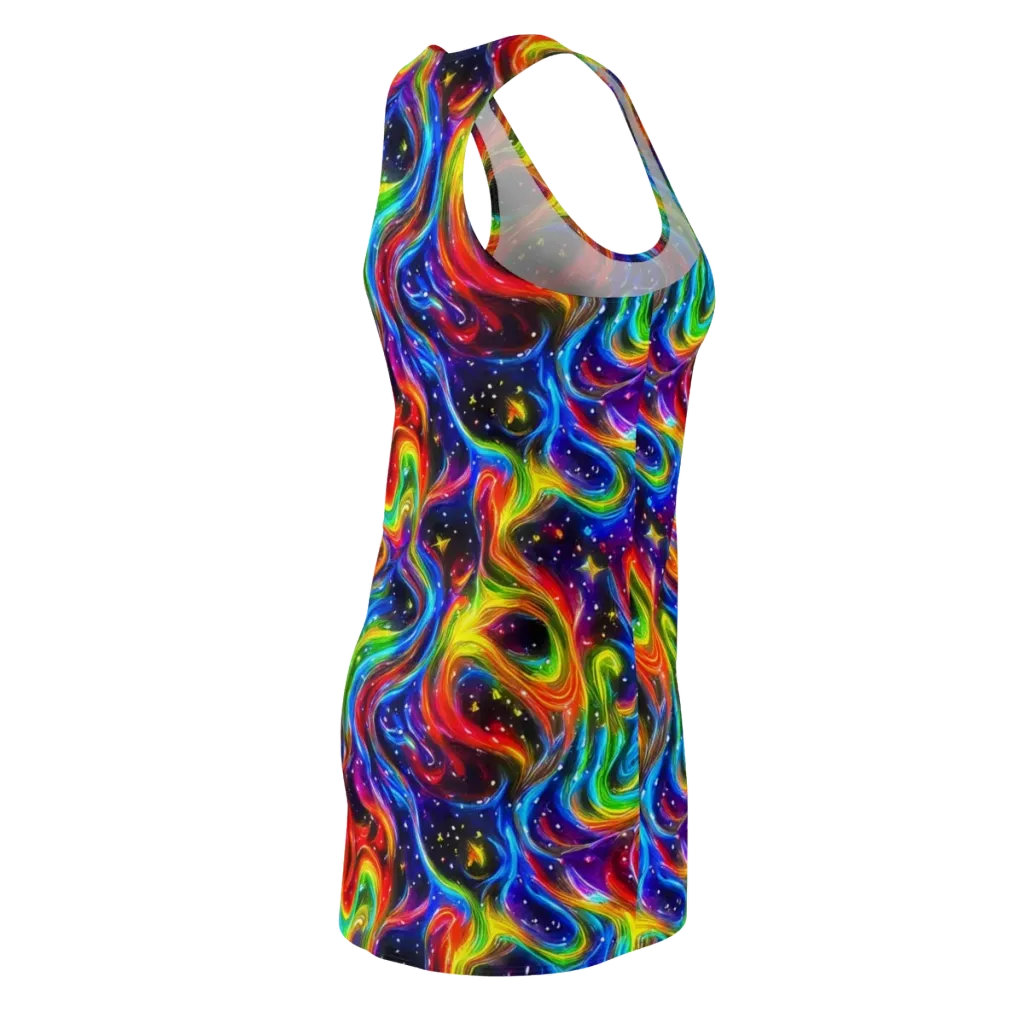 Rainbow Eclipse on Racerback Dress — Back Side