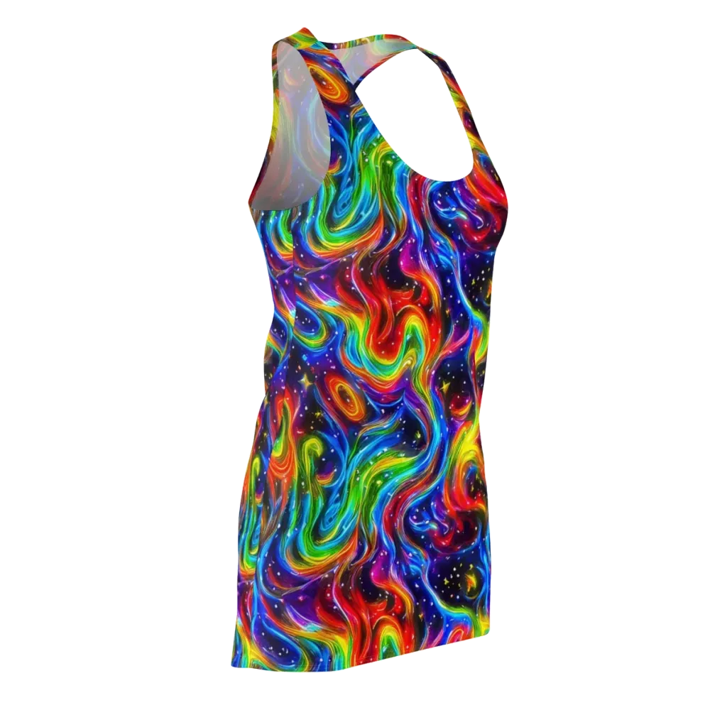 Rainbow Eclipse on Racerback Dress — Front Side
