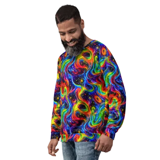 Rainbow Eclipse on a Sweatshirt