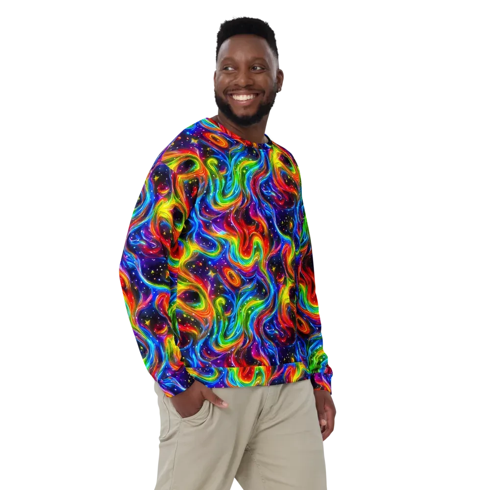 Rainbow Eclipse on Sweatshirt — Front