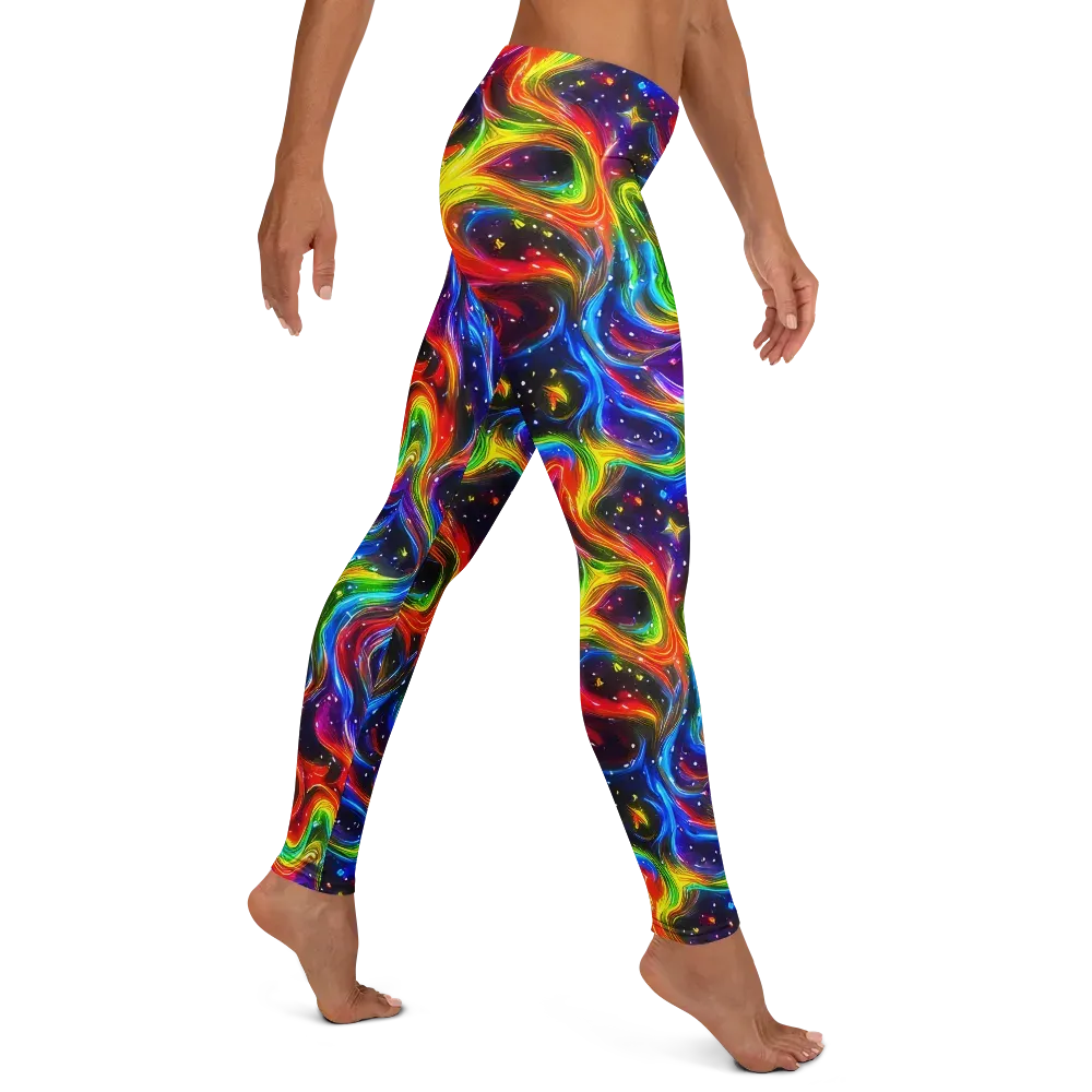 Rainbow Eclipse on Leggings — Right