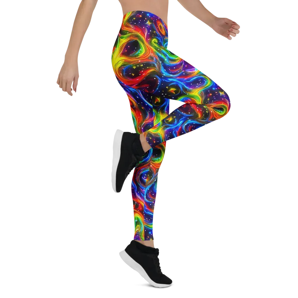 Rainbow Eclipse on Leggings — Right