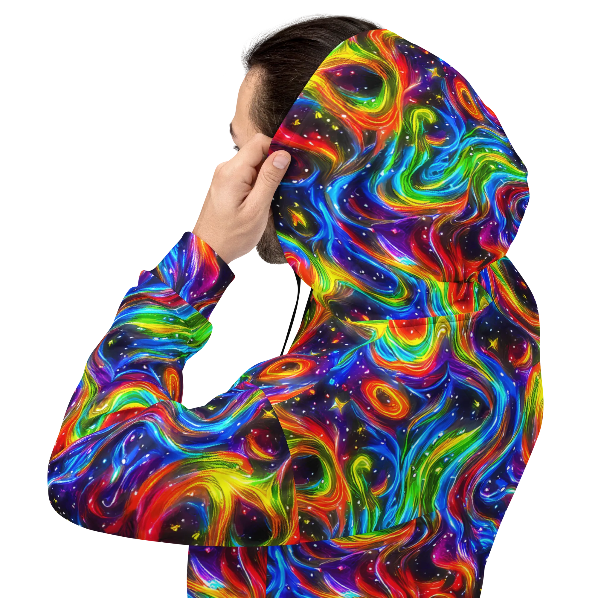 Rainbow Eclipse on Hoodie — Back