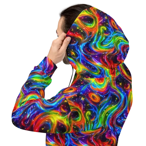 Rainbow Eclipse on a Hoodie