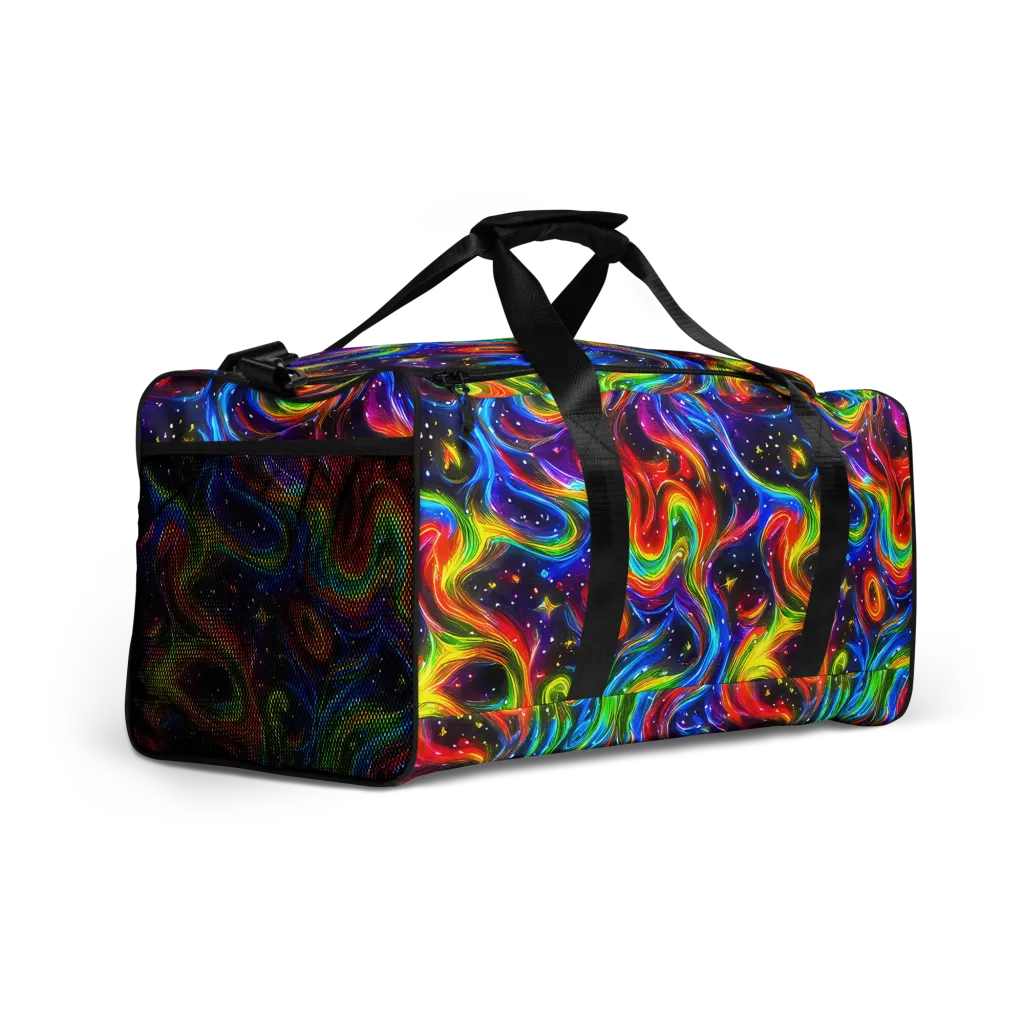 Rainbow Eclipse on Duffle Bag — Right Front