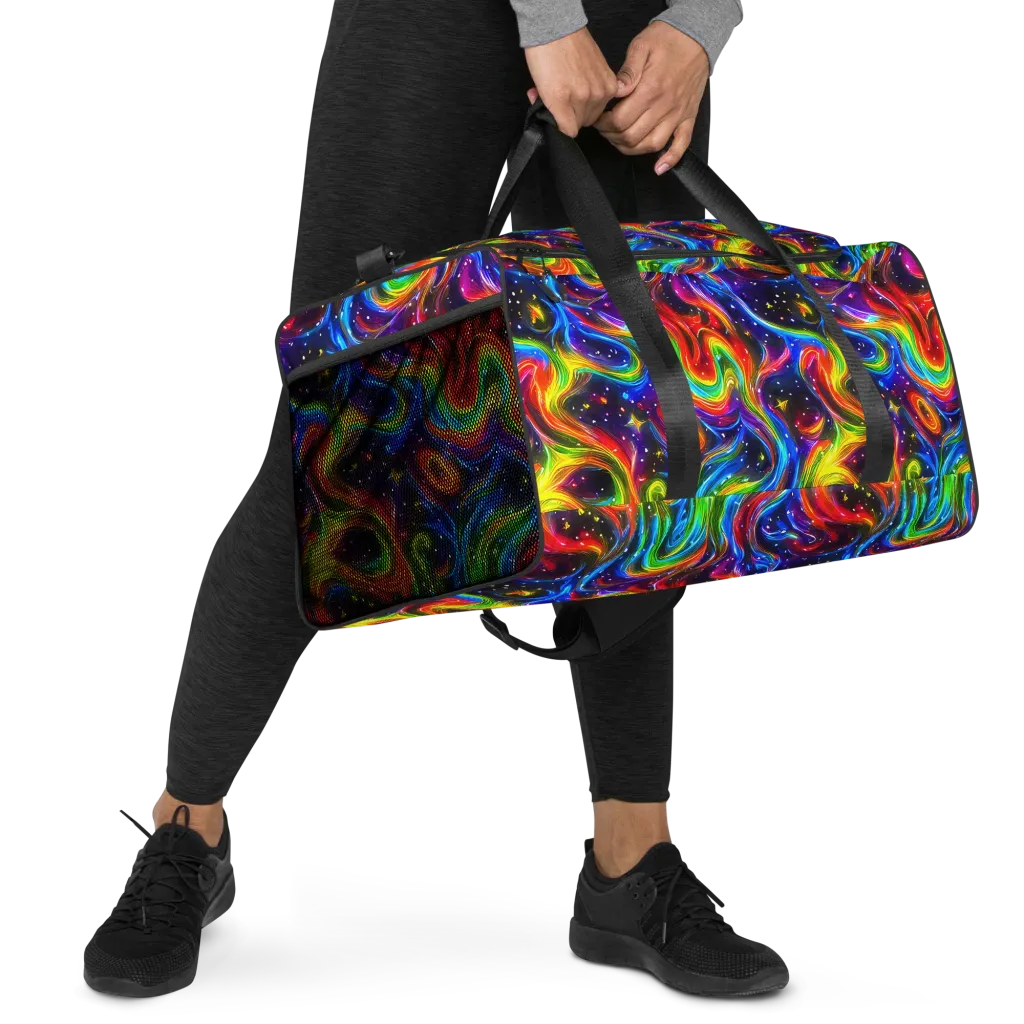 Rainbow Eclipse on Duffle Bag — Right Front