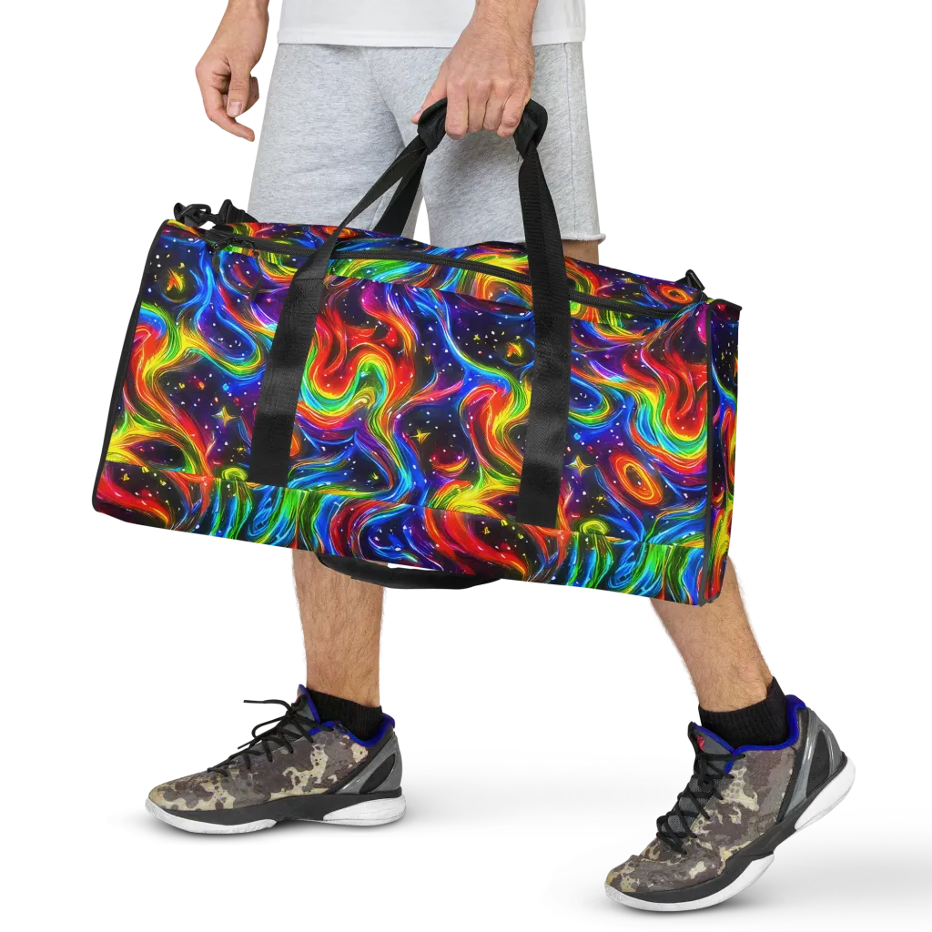 Rainbow Eclipse on Duffle Bag — Front