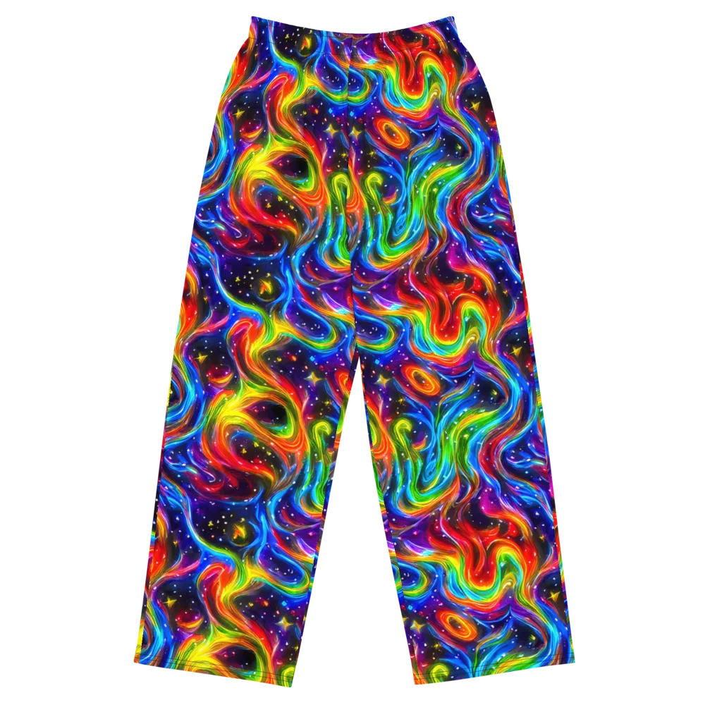 Rainbow Eclipse on Wide-Leg Pants — Front