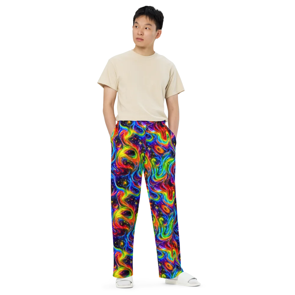 Rainbow Eclipse on Wide-Leg Pants — Front