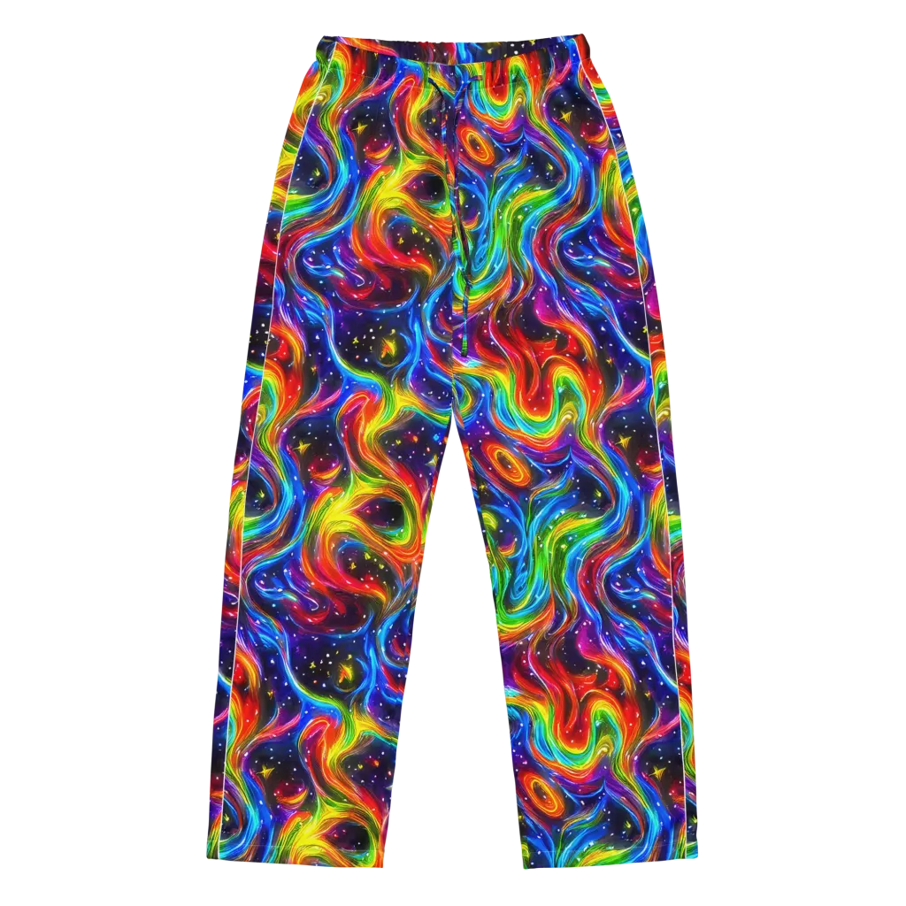 Rainbow Eclipse on Women's Pajama Pants — Front