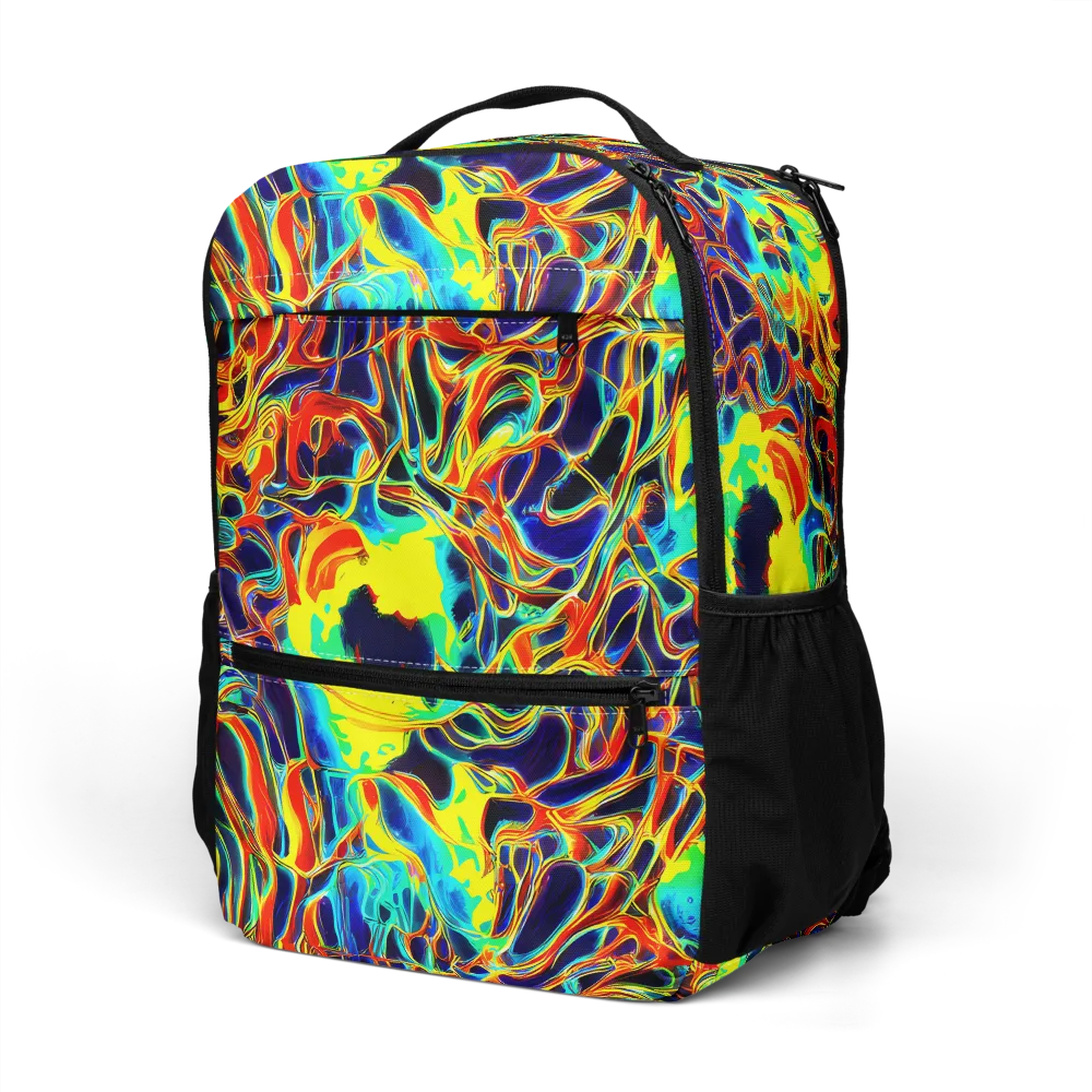 Hypercolor Vortex on Utility Backpack — Left Front