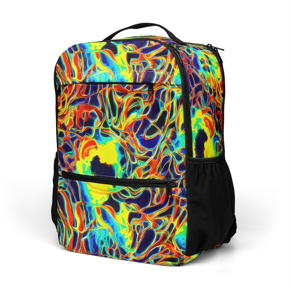 Hypercolor Vortex on Utility Backpack — Left Front