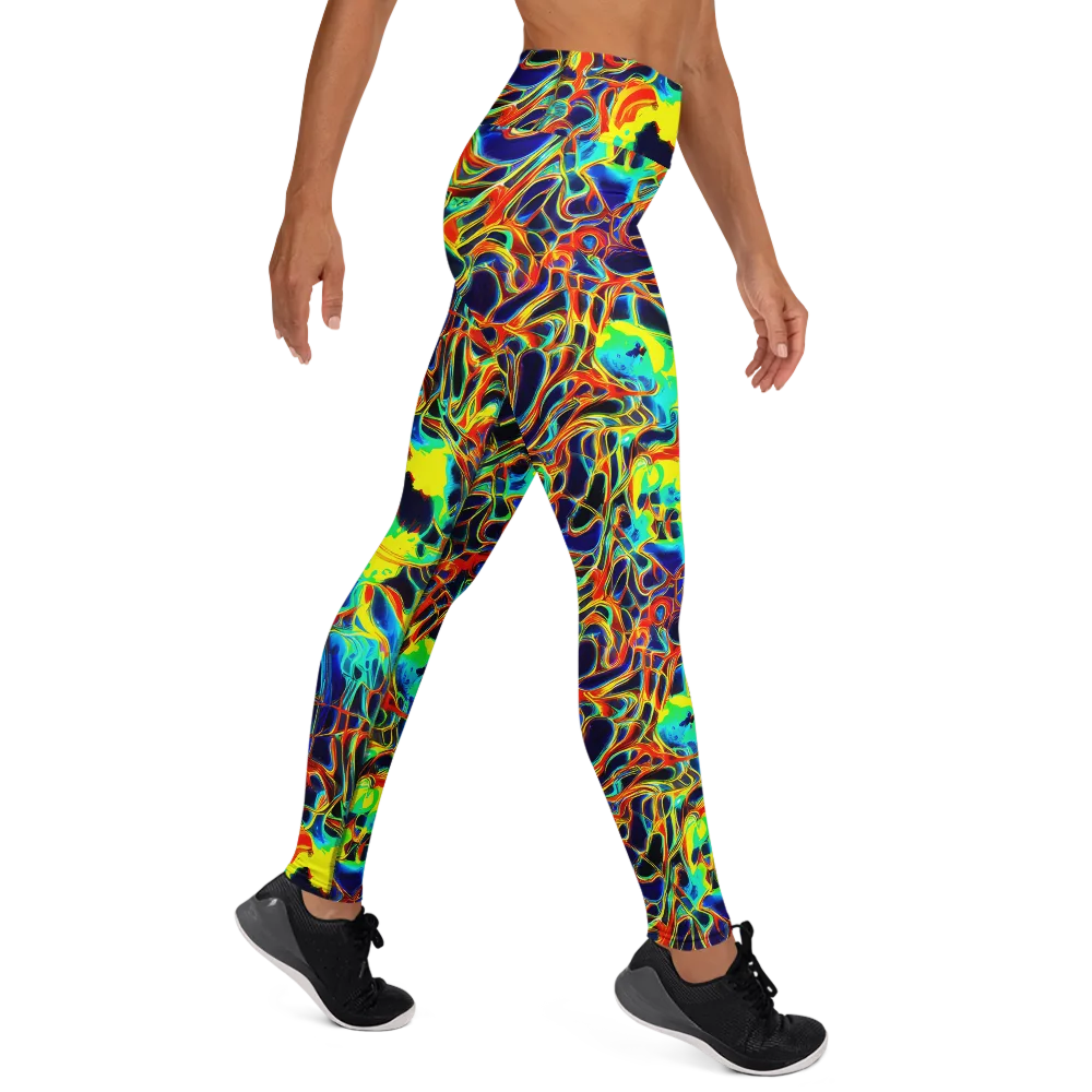 Hypercolor Vortex on Yoga Leggings — Right