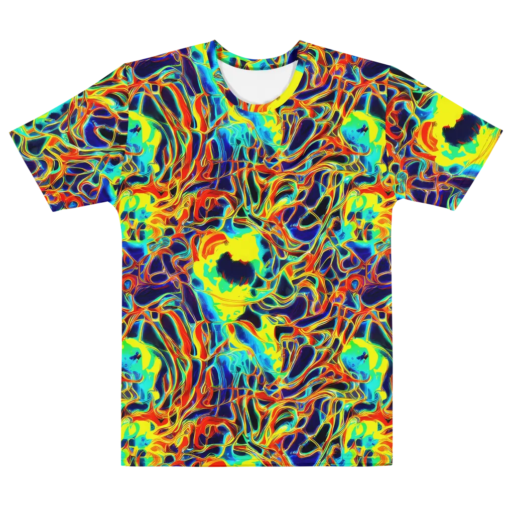 Hypercolor Vortex on Men's Cotton Crew Neck T-Shirt — Front