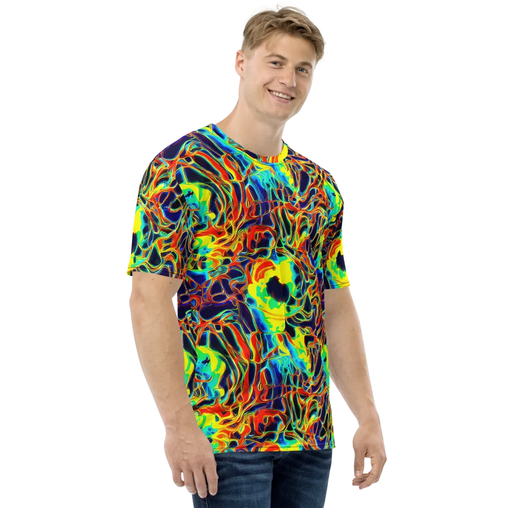 Hypercolor Vortex on Men's Crew Neck T-Shirt — Right