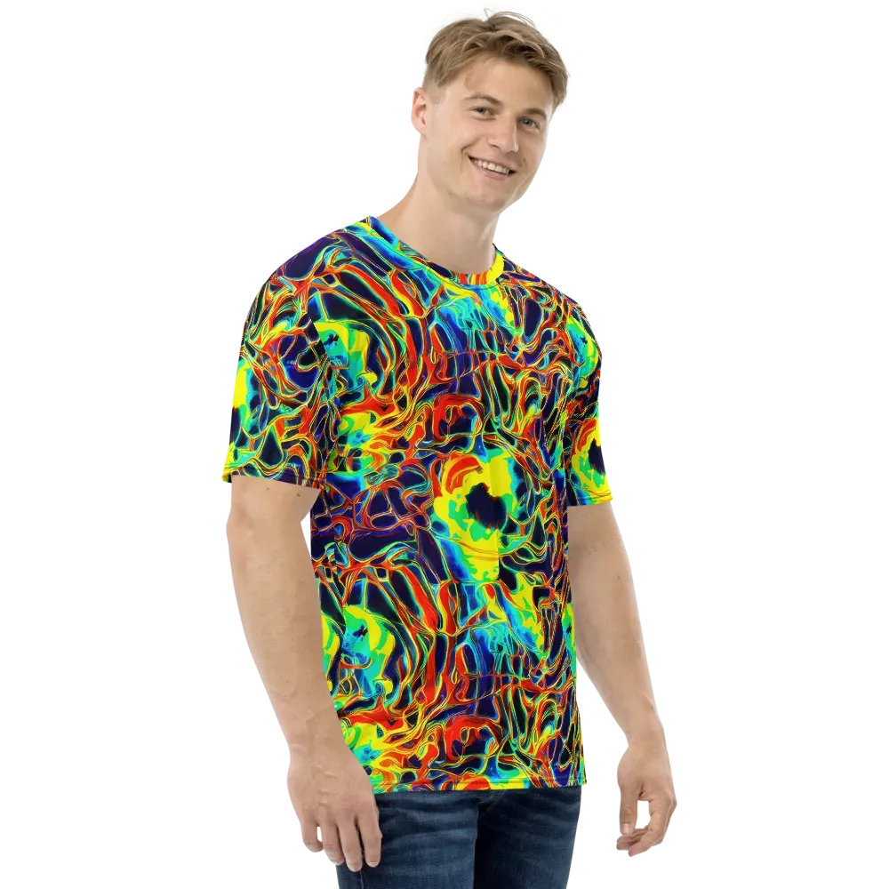 Hypercolor Vortex on Men's Crew Neck T-Shirt — Right