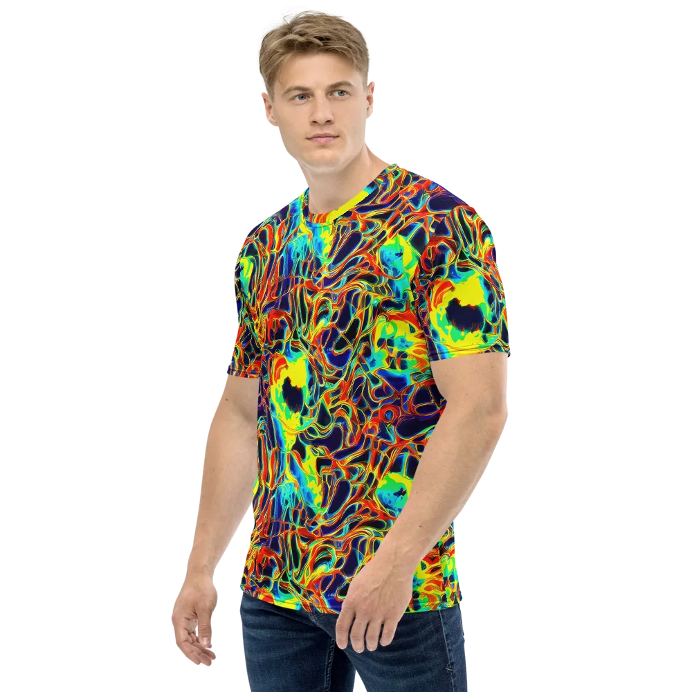 Hypercolor Vortex on Men's Crew Neck T-Shirt — Left