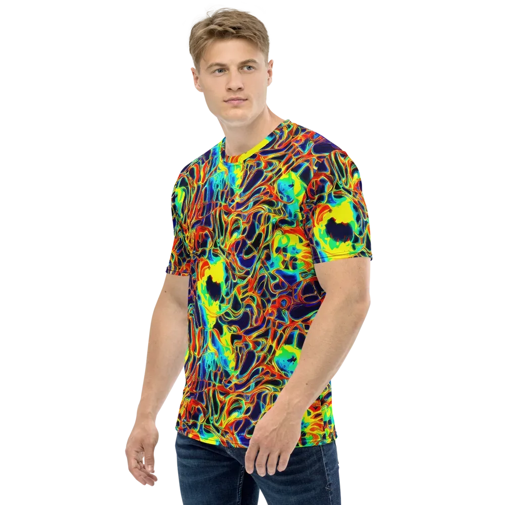 Hypercolor Vortex on Men's Crew Neck T-Shirt — Left
