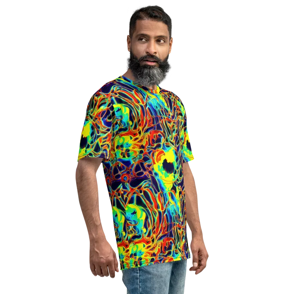 Hypercolor Vortex on Men's Crew Neck T-Shirt — Right