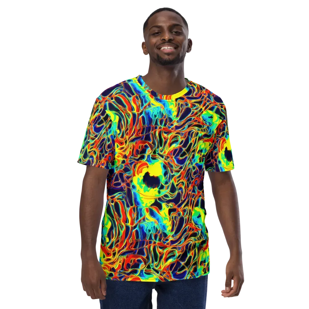 Hypercolor Vortex on Men's Crew Neck T-Shirt — Front