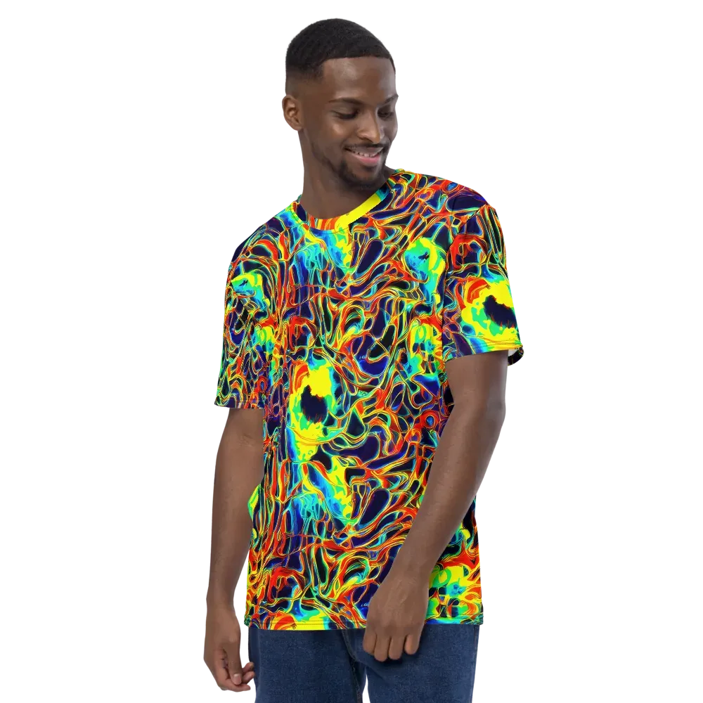 Hypercolor Vortex on Men's Crew Neck T-Shirt — Left