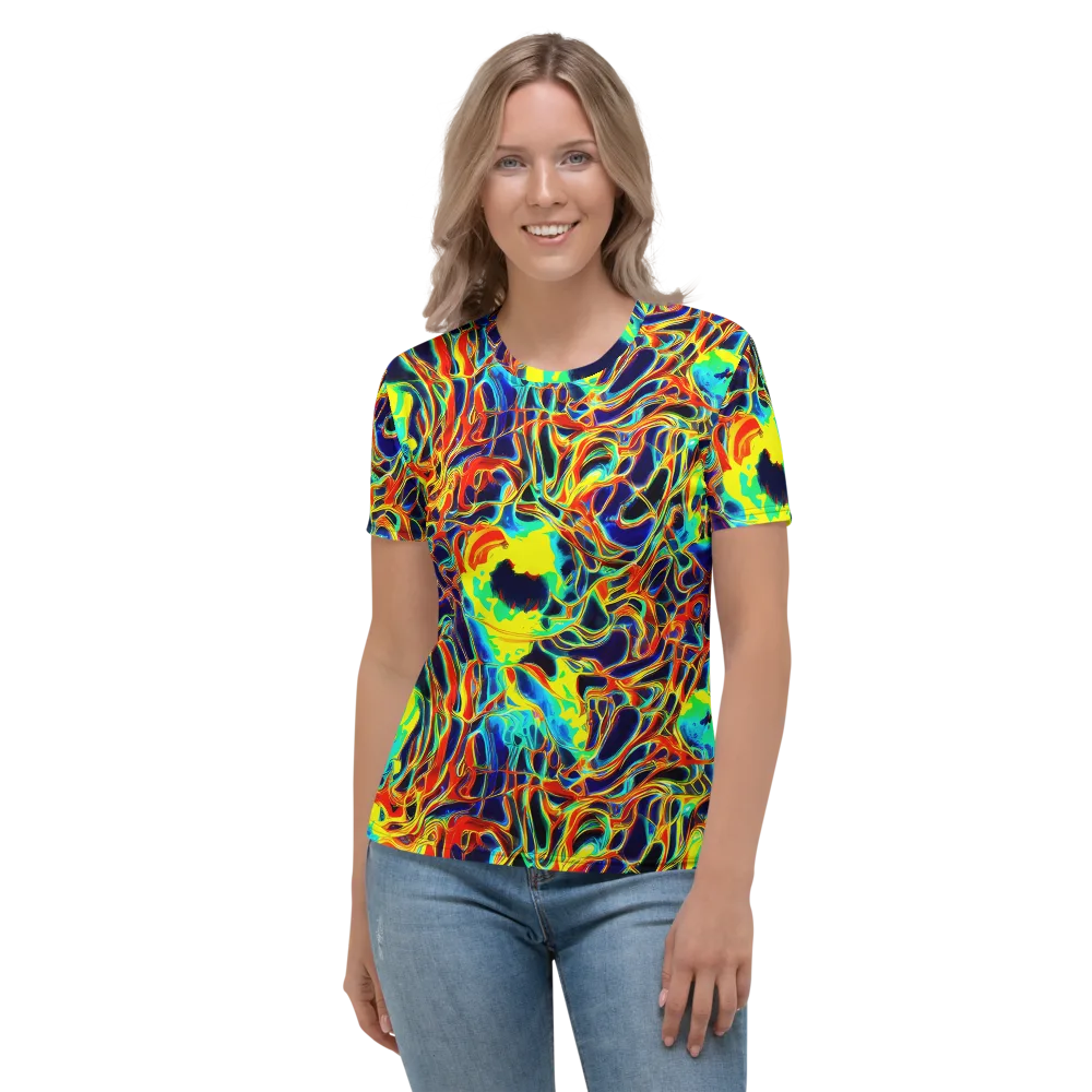 Hypercolor Vortex on Women's Crew Neck T-Shirt — Front